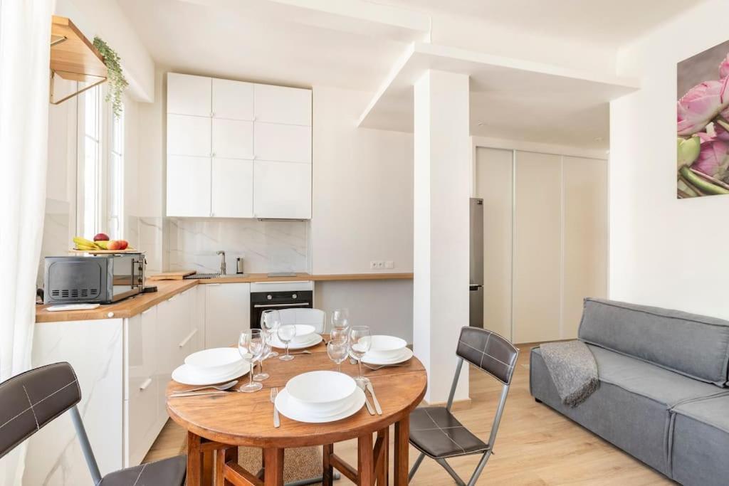 Ferienwohnung "Promenade Retreat 1Br Gem 50M To The Beach" Nizza Exterior foto